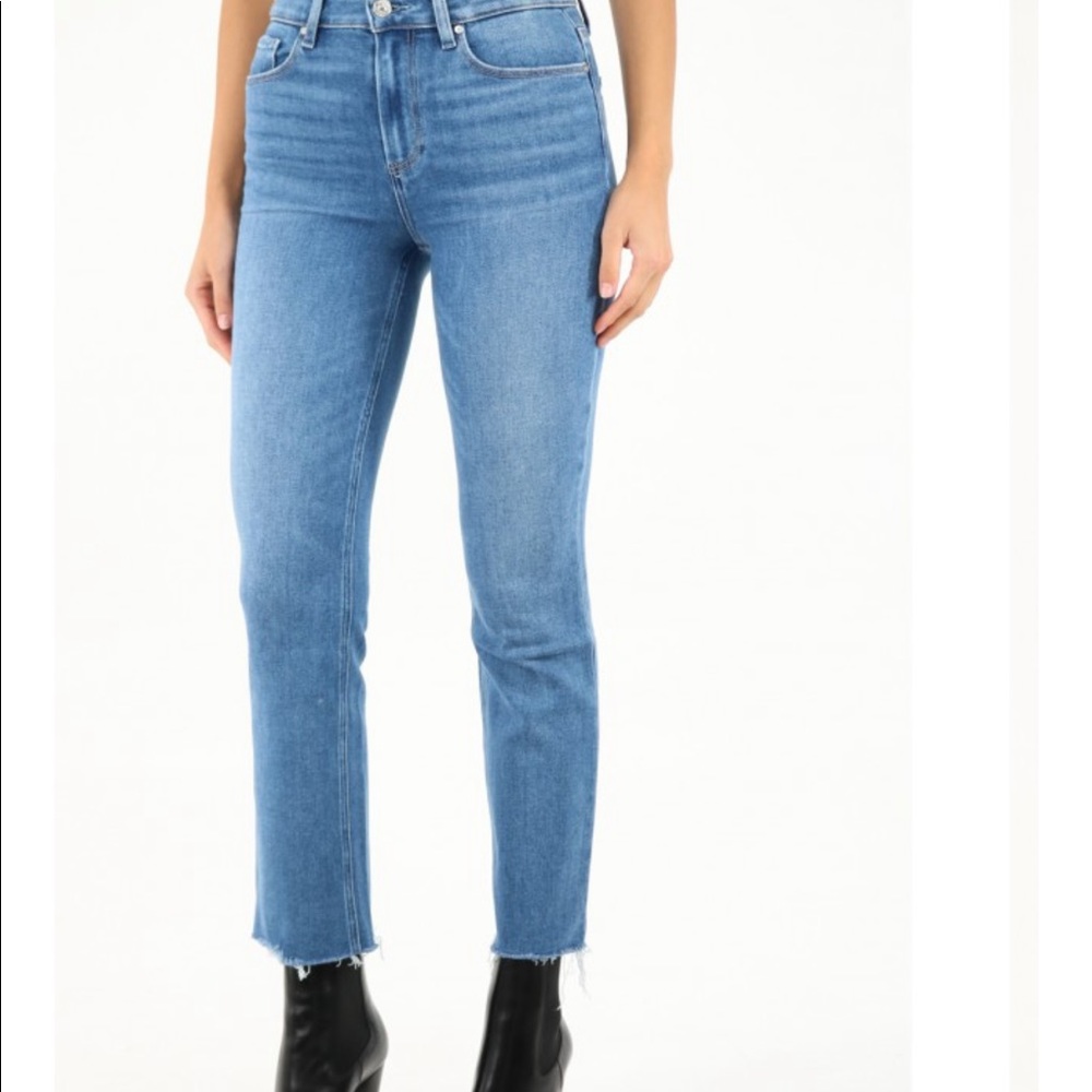 Paige Music Distressed Vintage Denim Jeans